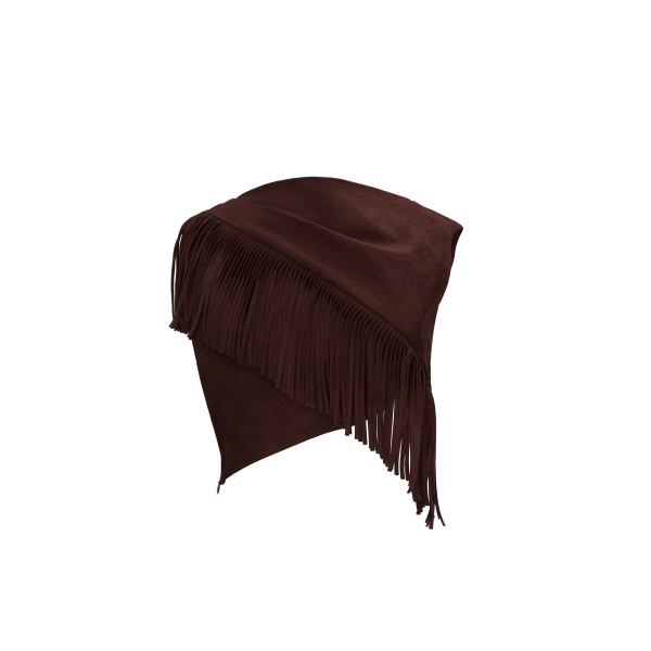 JW PEI Ariana Asymmetric Fringe Sueded Top