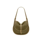 JW PEI Arla Small Faux Suede Hobo Bag in Olive Green