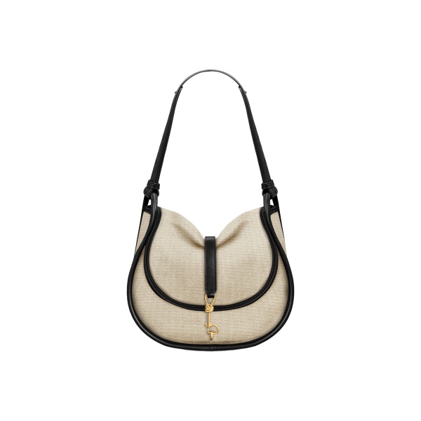 JW PEI Arla Small Hobo Bag in Black Canvas