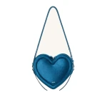 JW PEI Arlene Velvet Heart Shaped Bag in Blue | Shoulder & Crossbody Bags | Luxury Shoes JW PEI Arlene Velvet Heart Shaped Bag in Blue