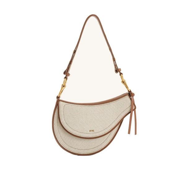 JW PEI Ashlie Crossbody Bag in Brown Canvas