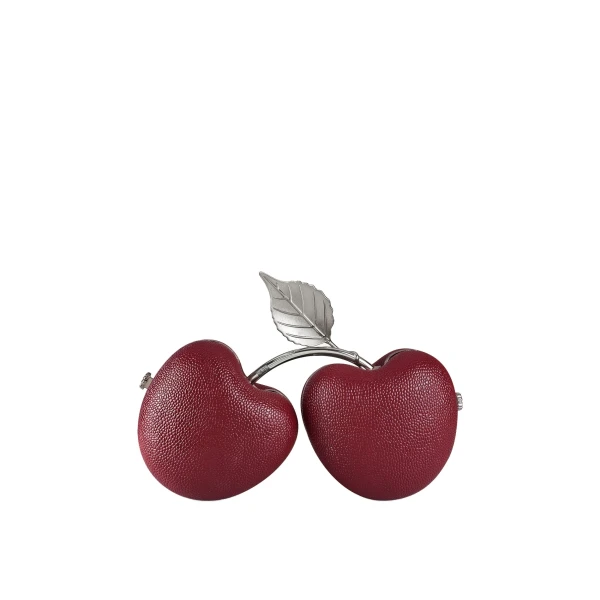 Aureline Cherry Shaped Clutch in Red