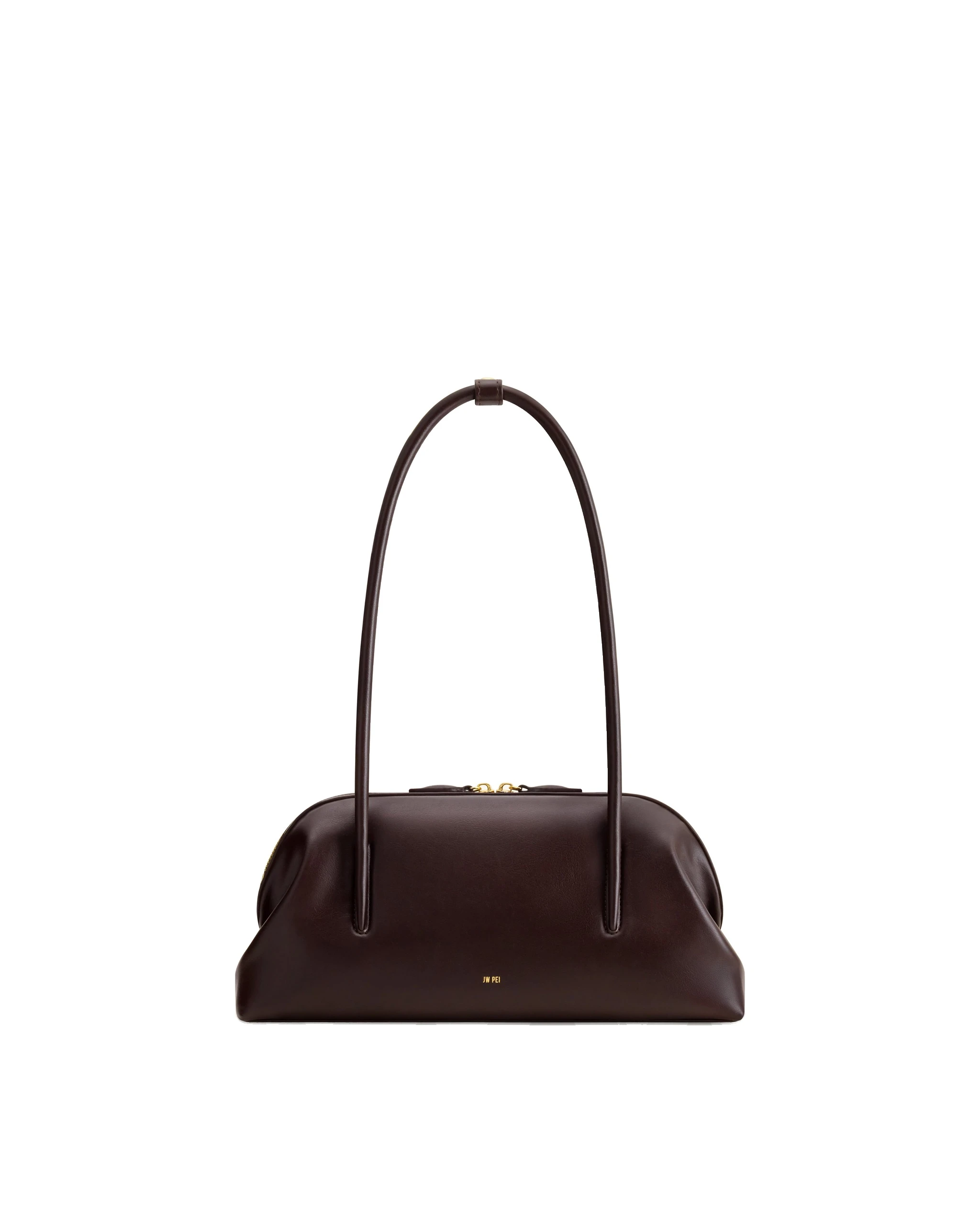 JW PEI Aveline Shoulder Bag in Dark Brown | Shoulder & Crossbody Bags | Luxury Shoes JW PEI Aveline Shoulder Bag in Dark Brown