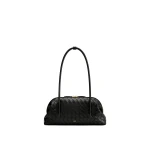 JW PEI Aveline Woven Textured Shoulder Bag in Black