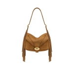 JW PEI Avery Fringe Faux Suede Shoulder Bag in Brown | Shoulder & Crossbody Bags | Luxury Shoes JW PEI Avery Fringe Faux Suede Shoulder Bag in Brown