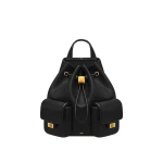 JW PEI Avery Pebbled Drawstring Utility Backpack in Black | Backpacks | Luxury Shoes JW PEI Avery Pebbled Drawstring Utility Backpack in Black