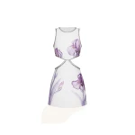 JW PEI Beaded Trim Floral Mini Dress
