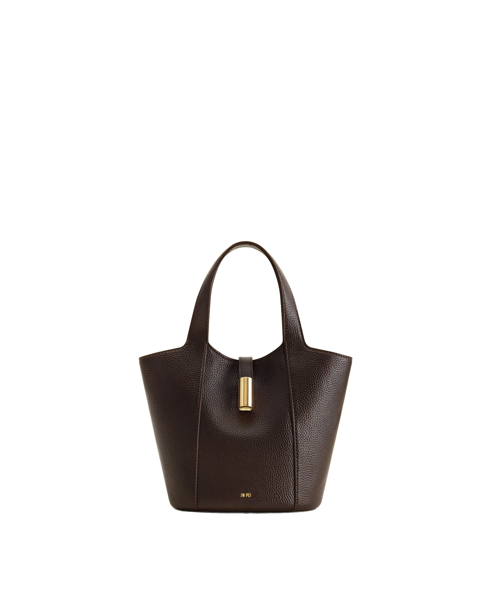 JW PEI Bella Bucket Bag in Dark Brown | Bucket Bags | Luxury Shoes JW PEI Bella Bucket Bag in Dark Brown