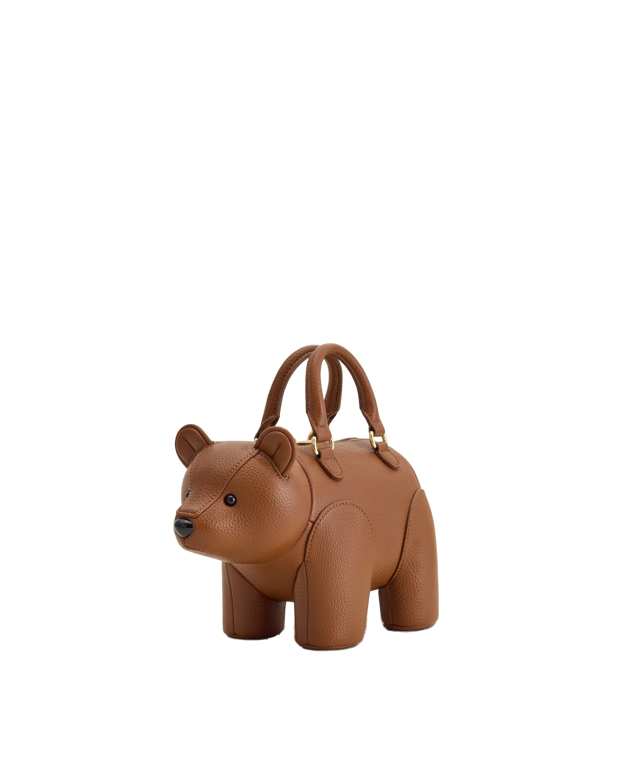 JW PEI Bernie Bear Top Handle Bag in Brown | Totes & Top-Handle Bags | Luxury Shoes JW PEI Bernie Bear Top Handle Bag in Brown