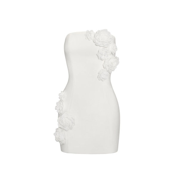 JW PEI Blossoming Elegance Strapless Dress