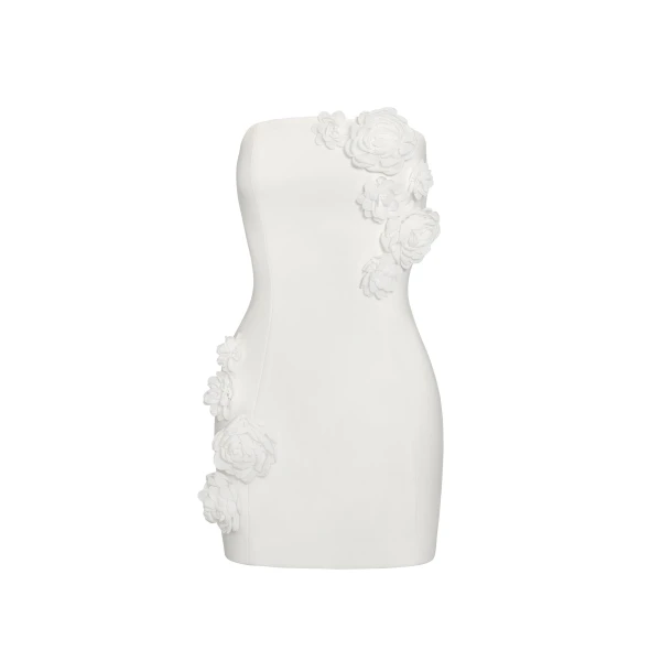 JW PEI Blossoming Elegance Strapless Dress