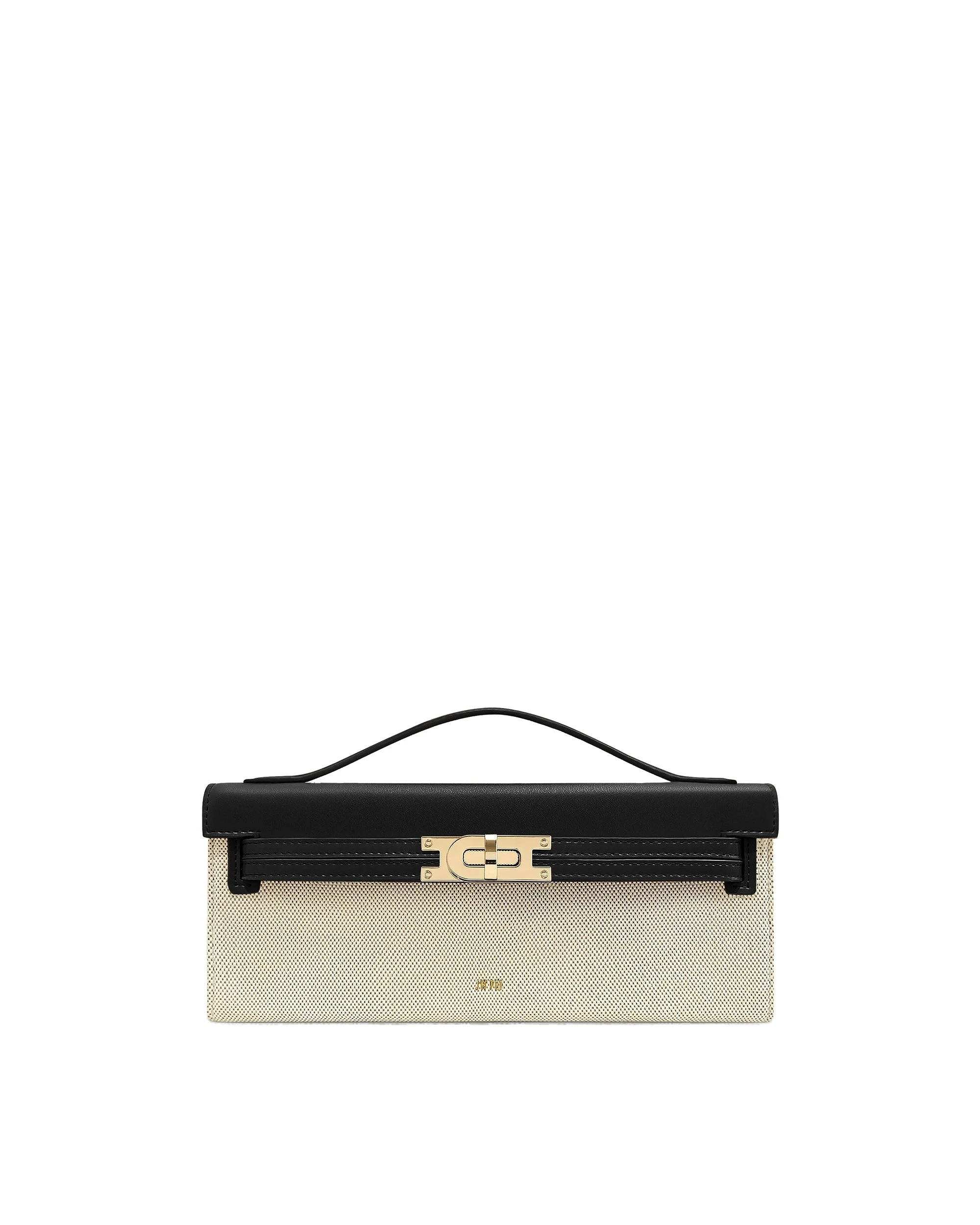 JW PEI Bria Structured Top Handle Bag in Black Canvas | Totes & Top-Handle Bags | Luxury Shoes JW PEI Bria Structured Top Handle Bag in Black Canvas
