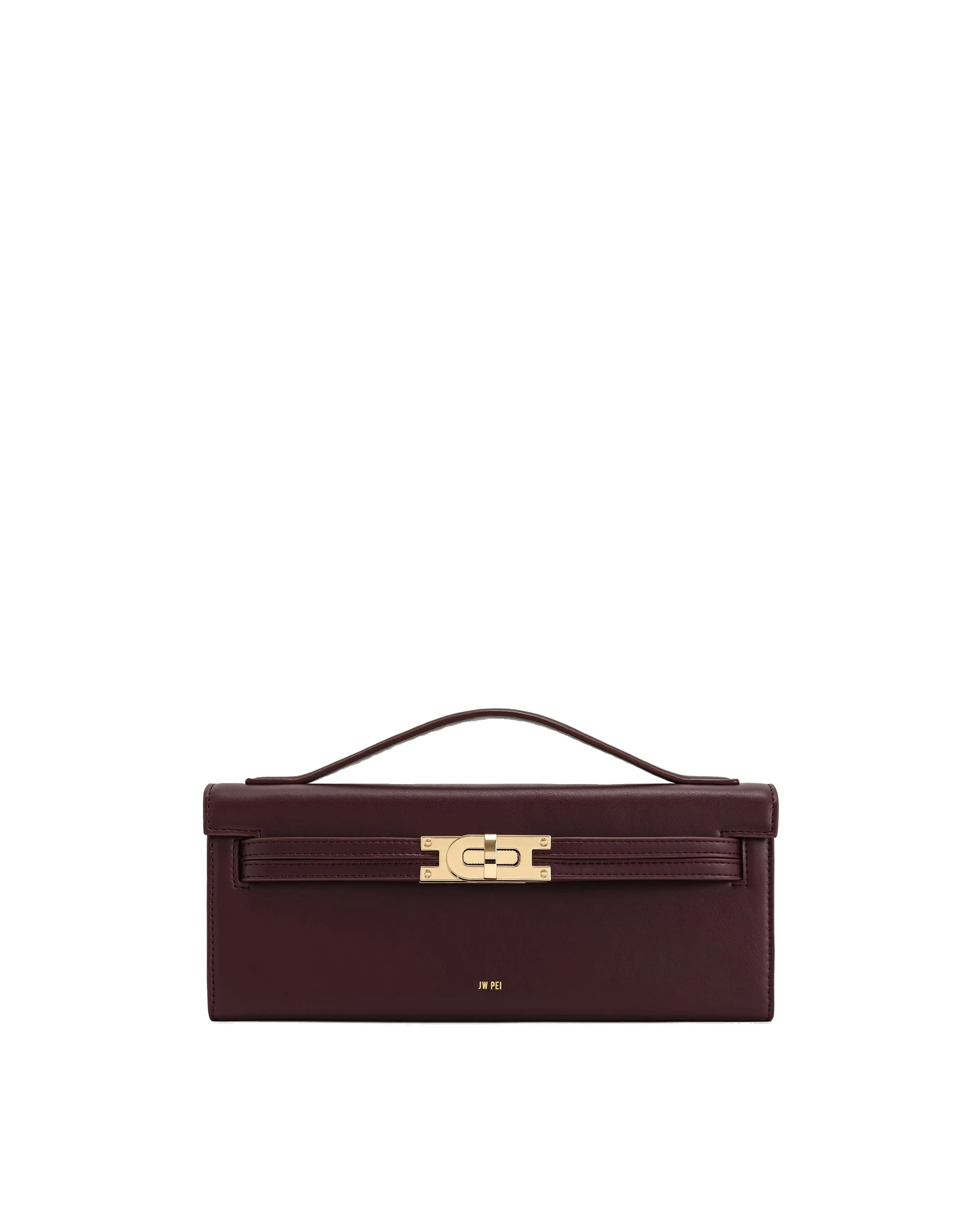 JW PEI Bria Structured Top Handle Bag in Deep Burgundy | Totes & Top-Handle Bags | Luxury Shoes JW PEI Bria Structured Top Handle Bag in Deep Burgundy