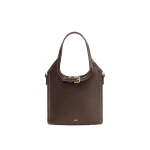 JW PEI Brooke Mini Belted Embellished Top Handle Bag in Dark Brown | Mini Bags | Luxury Shoes JW PEI Brooke Mini Belted Embellished Top Handle Bag in Dark Brown