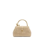 JW PEI Bruna Artificial Crystal Dachshund Metal Handle Top Handle Bag in Champagne | Totes & Top-Handle Bags | Luxury Shoes JW PEI Bruna Artificial Crystal Dachshund Metal Handle Top Handle Bag in Champagne