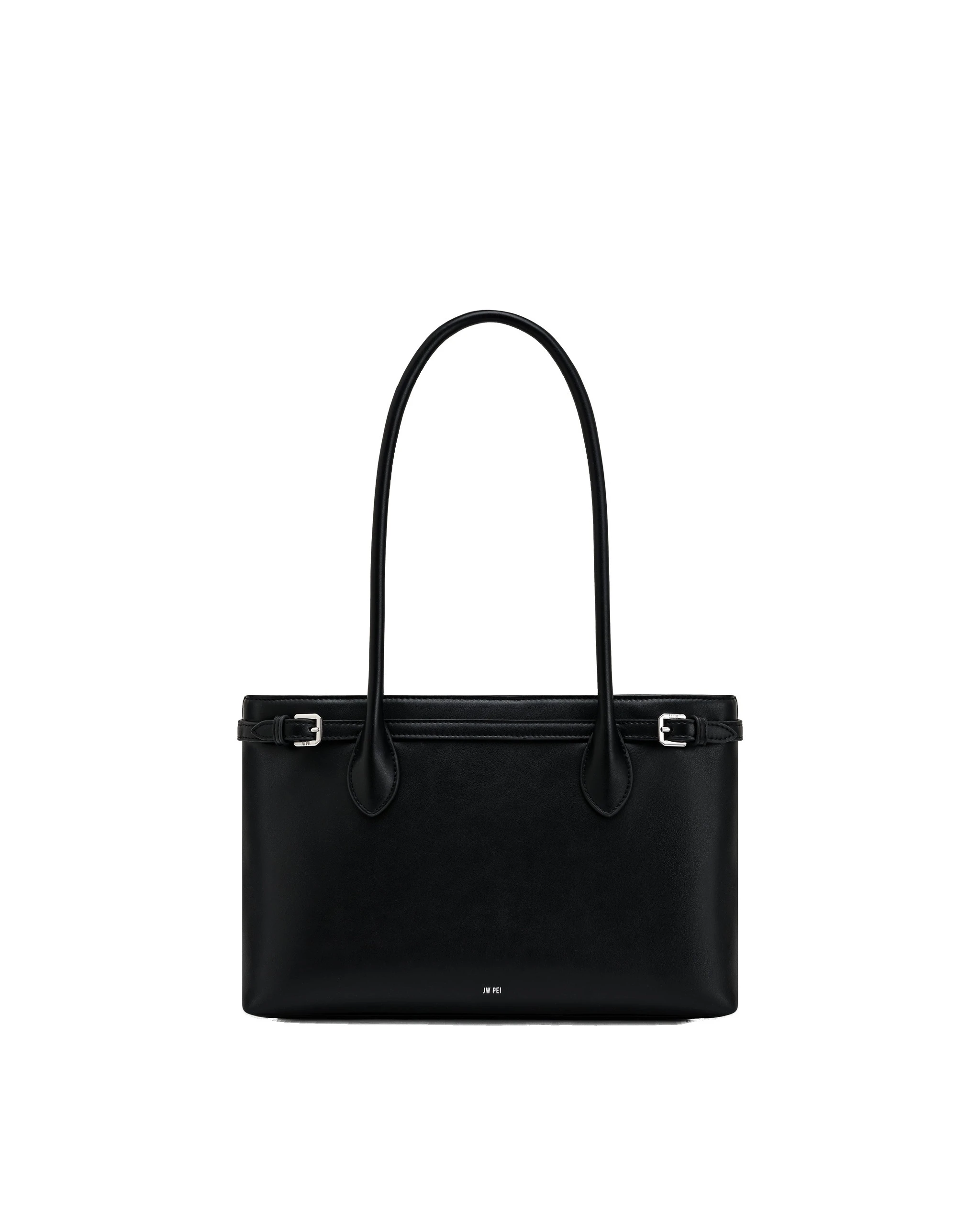 JW PEI Camille Buckle Strap Tote Bag in Black | Totes & Top-Handle Bags | Luxury Shoes JW PEI Camille Buckle Strap Tote Bag in Black