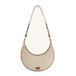 JW PEI Carly Canvas Saddle Bag in Beige