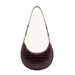 JW PEI Carly Saddle Bag in Brown Croc