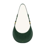 JW PEI Carly Saddle Bag in Dark Green Croc