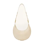 JW PEI Carly Saddle Bag in Ivory Croc