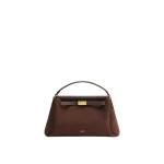 JW PEI Carmen Faux Suede Top Handle Bag in Dark Brown