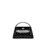 JW PEI Carmen Studded Top Handle Bag in Ink Black