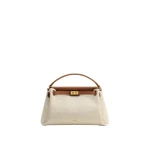 JW PEI Carmen Top Handle Bag in Brown Canvas