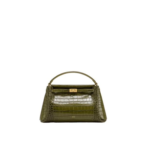 JW PEI Carmen Top Handle Bag in Green Croc