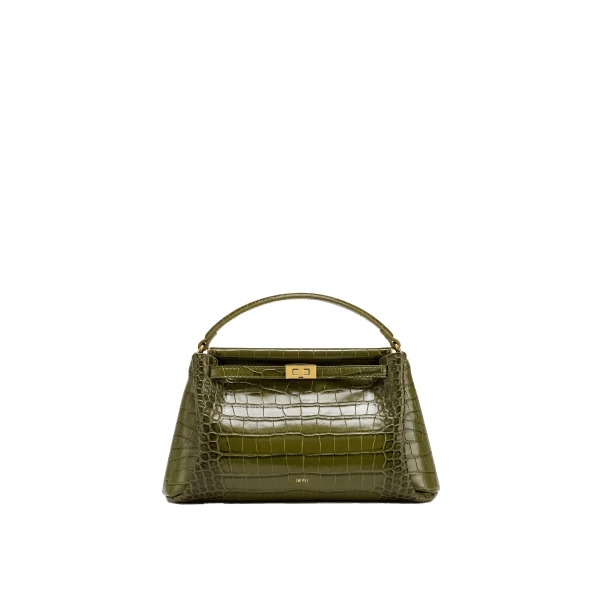 JW PEI Carmen Top Handle Bag in Green Croc
