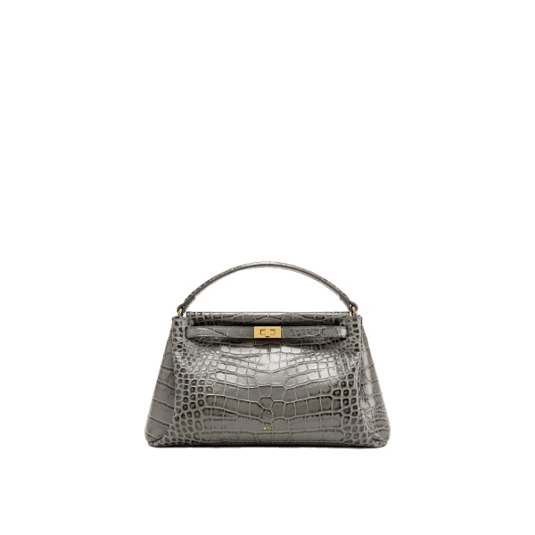 JW PEI Carmen Top Handle Bag in Grey Croc