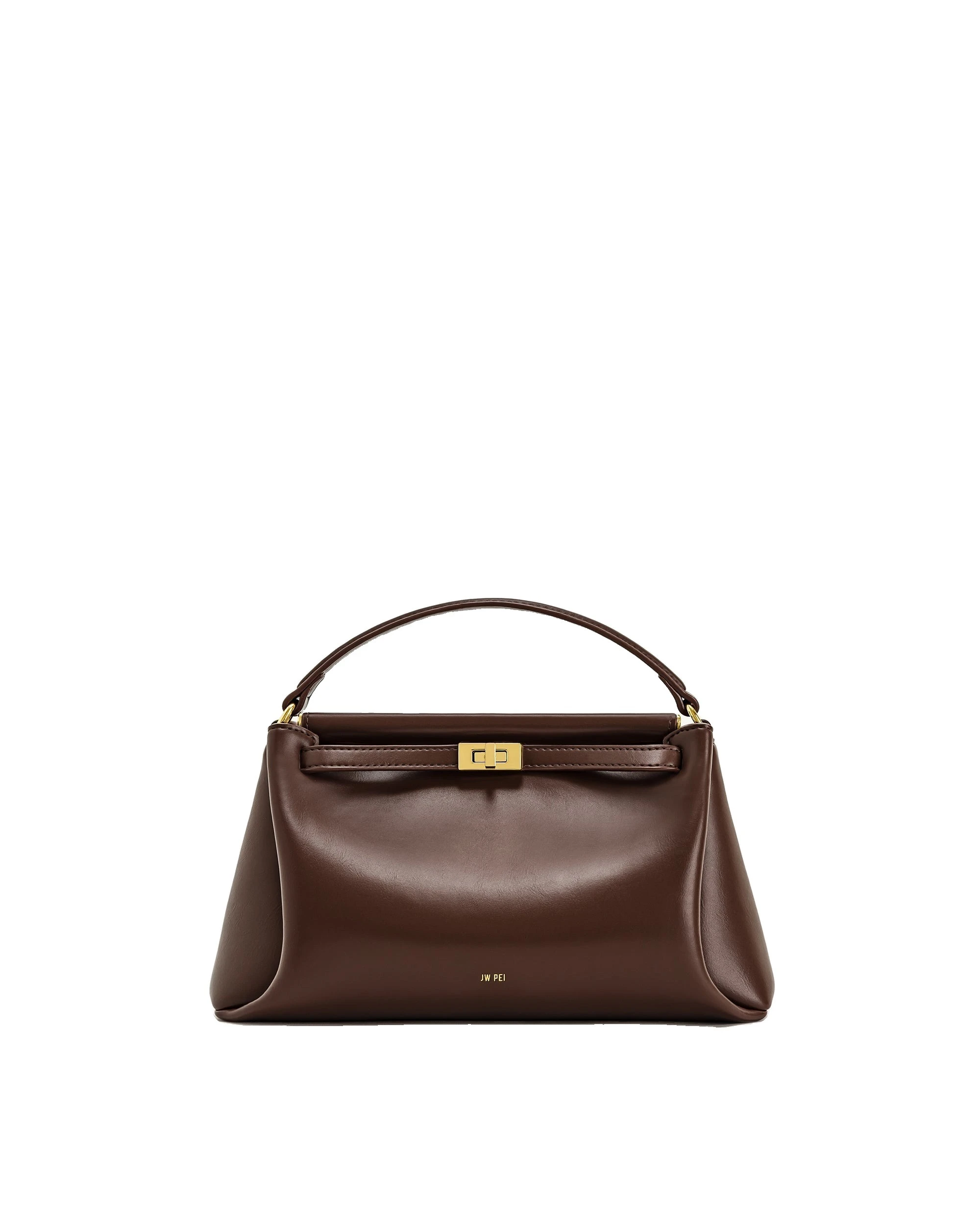 JW PEI Carmen Top Handle Bag in Reddish Brown | Totes & Top-Handle Bags | Luxury Shoes JW PEI Carmen Top Handle Bag in Reddish Brown