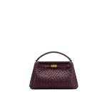 JW PEI Carmen Woven Top Handle Bag in Vintage Red