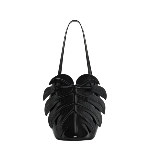 JW PEI Cecelia Leaf Shape Shoulder Bag in Black