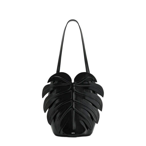 JW PEI Cecelia Leaf Shape Shoulder Bag in Black