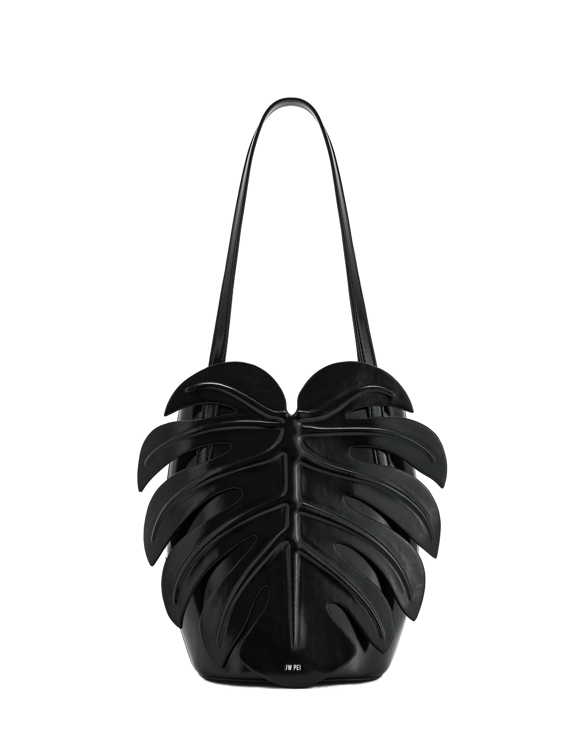 JW PEI Cecelia Leaf Shape Shoulder Bag in Black | Shoulder & Crossbody Bags | Luxury Shoes JW PEI Cecelia Leaf Shape Shoulder Bag in Black