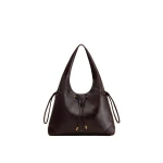 JW PEI Celandra Drawstring Hobo Bag in Dark Brown