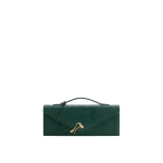JW PEI Celeste Envelope Top Handle Bag in Olive Green Lizard Texture