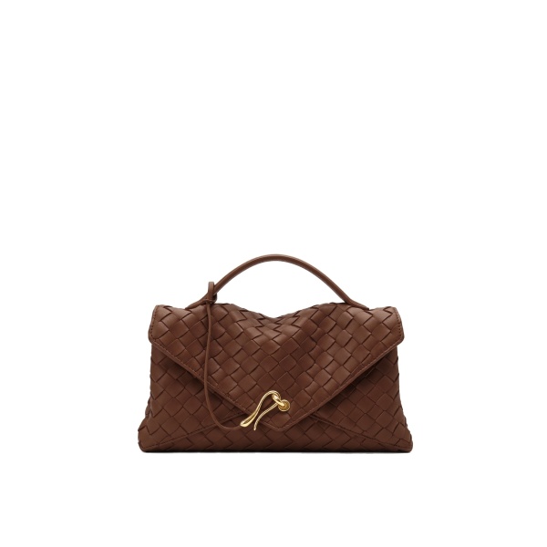 JW PEI Celeste Woven Envelope Bag in Brown