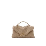 JW PEI Celeste Woven Envelope Bag in Khaki