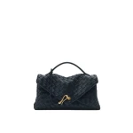 JW PEI Celeste Woven Envelope Bag in Navy Blue