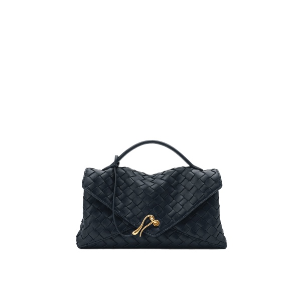 JW PEI Celeste Woven Envelope Bag in Navy Blue