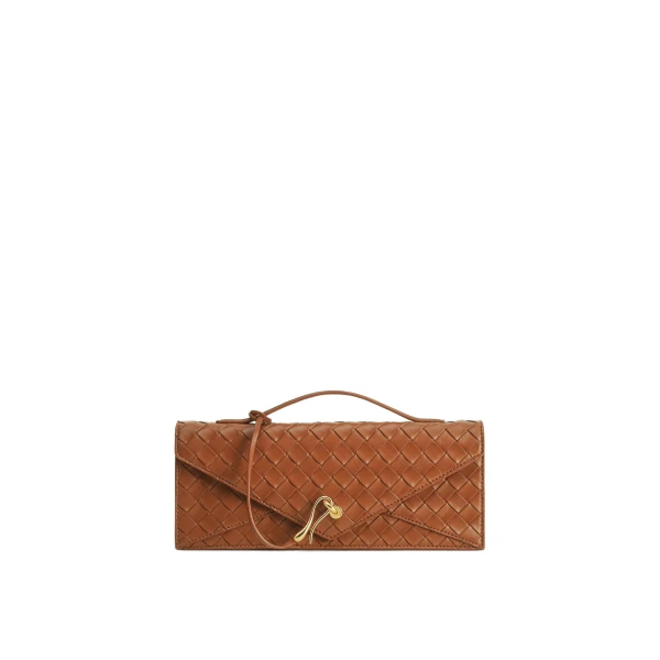 JW PEI Celeste Woven Textured Envelope Top Handle Bag in Brown