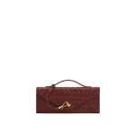 JW PEI Celeste Woven Textured Envelope Top Handle Bag in Burgundy