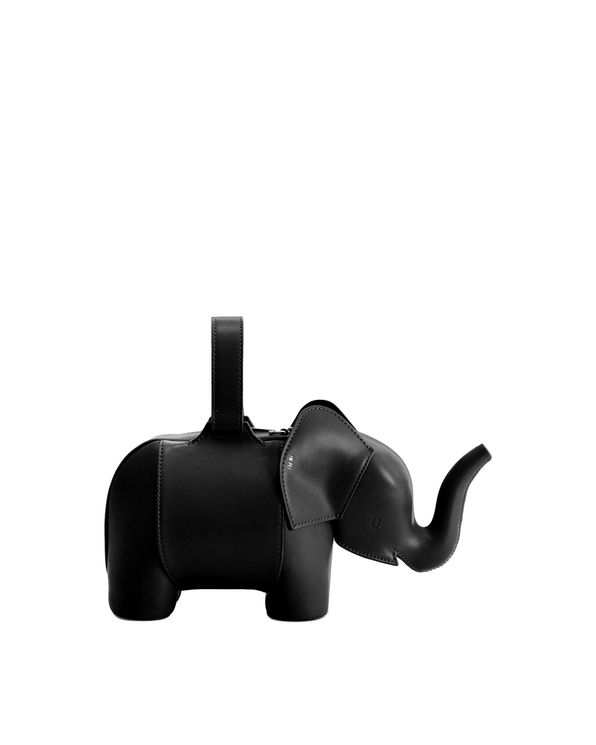 JW PEI Claire Elephant Shaped Handbag in Black | Totes & Top-Handle Bags | Luxury Shoes JW PEI Claire Elephant Shaped Handbag in Black