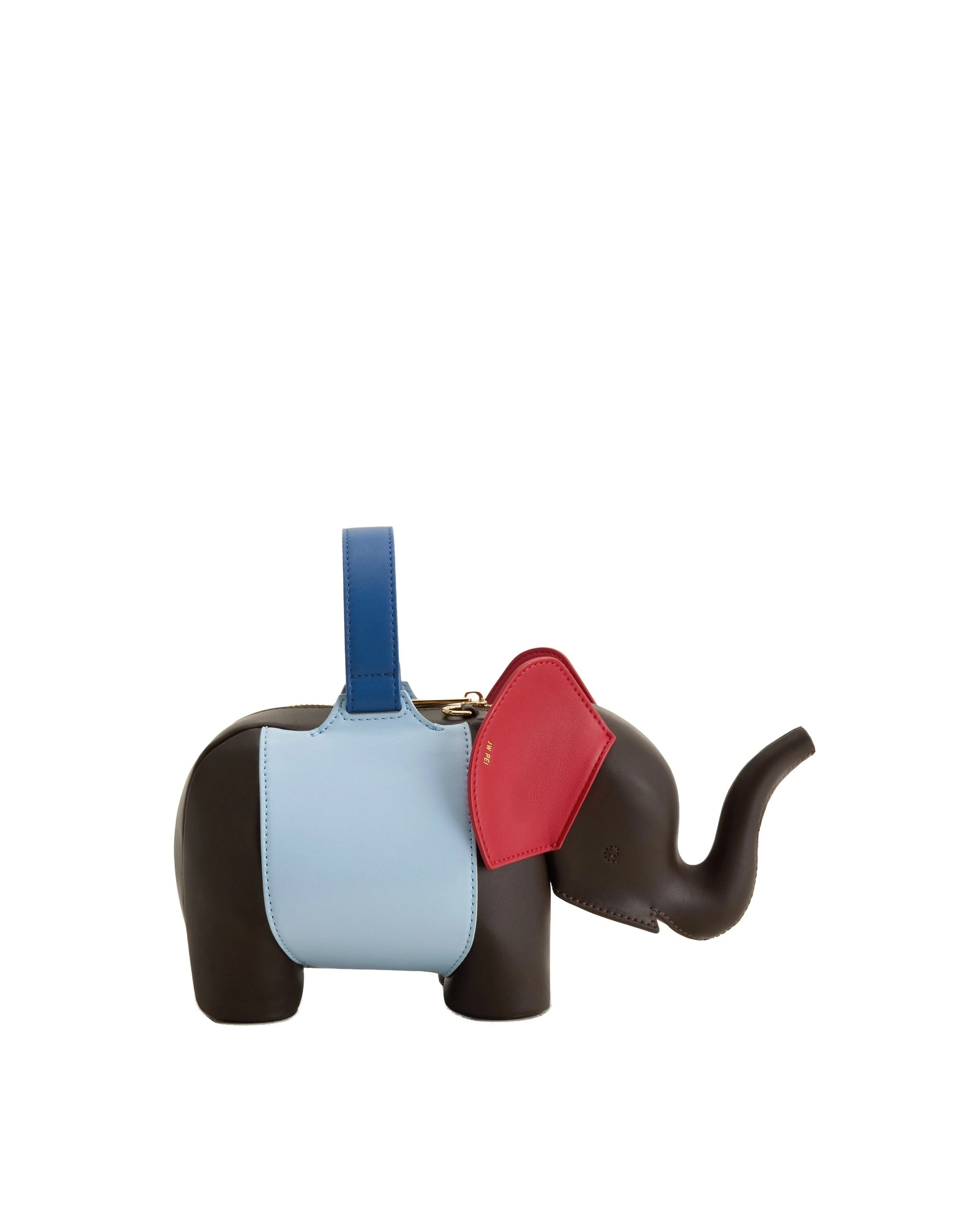 JW PEI Claire Elephant Shaped Handbag in Dark Brown/Blue | Totes & Top-Handle Bags | Luxury Shoes JW PEI Claire Elephant Shaped Handbag in Dark Brown/Blue