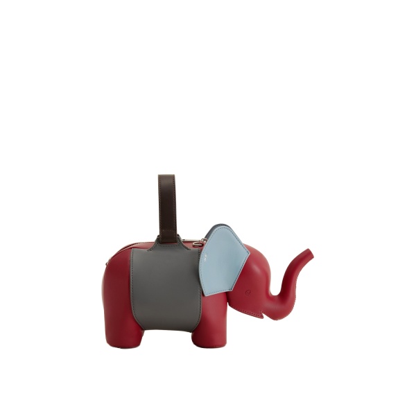 JW PEI Claire Elephant Shaped Handbag in Red/Dark Gray