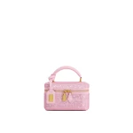 JW PEI Cleo Artificial Crystal Box Shape Top Handle Bag in Pink