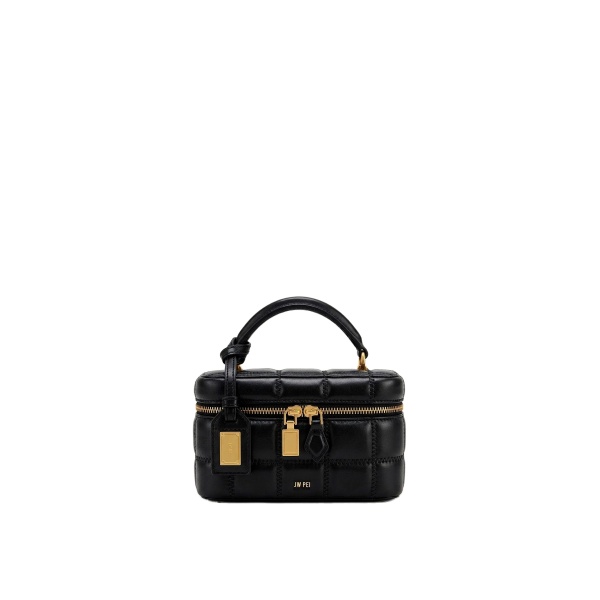 JW PEI Cleo Box Shape Top Handle Bag in Black