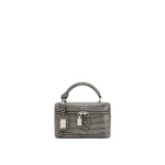 JW PEI Cleo Box Shape Top Handle Bag in Grey Croc