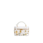 JW PEI Cleo Embroidered Box Shape Top Handle Bag in Snow White